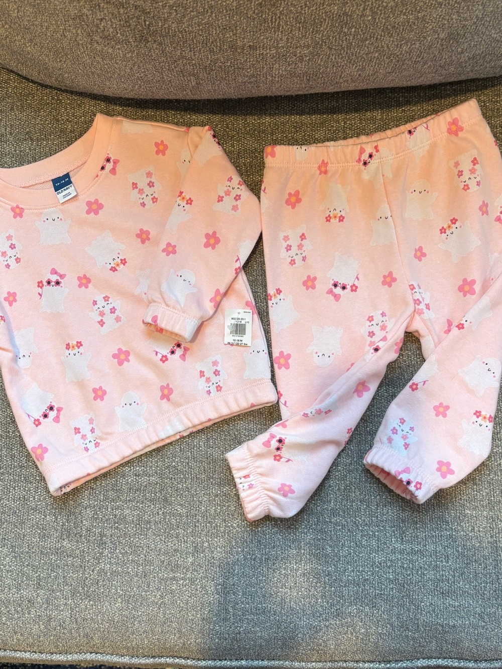 NWT Pink Halloween Sweat Set